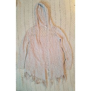 Tan crochet cardigan